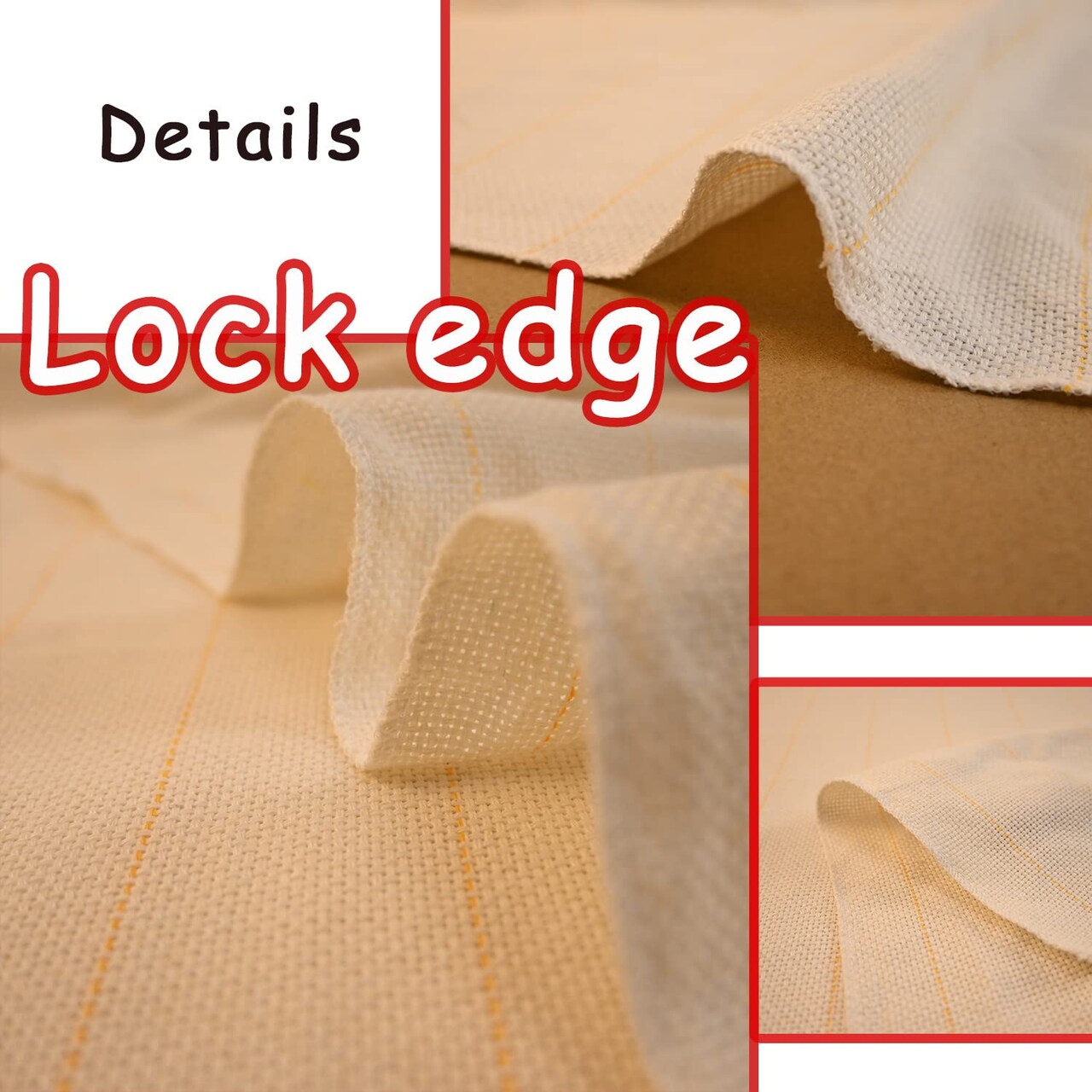 83" x 39" Tufting Cloth with Marked Lines,Large Monk's Cloth for Tufting Gun & Rug Tufting Fabric/Primary Tufting Cloth/Monk Cloth for Rug Tufting/Carpet Tufting Cloth